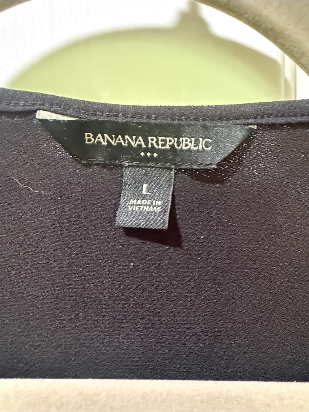 Banana Republic Women’s Black Short-Sleeve Pintuck Front Top - Picture 2 of 7